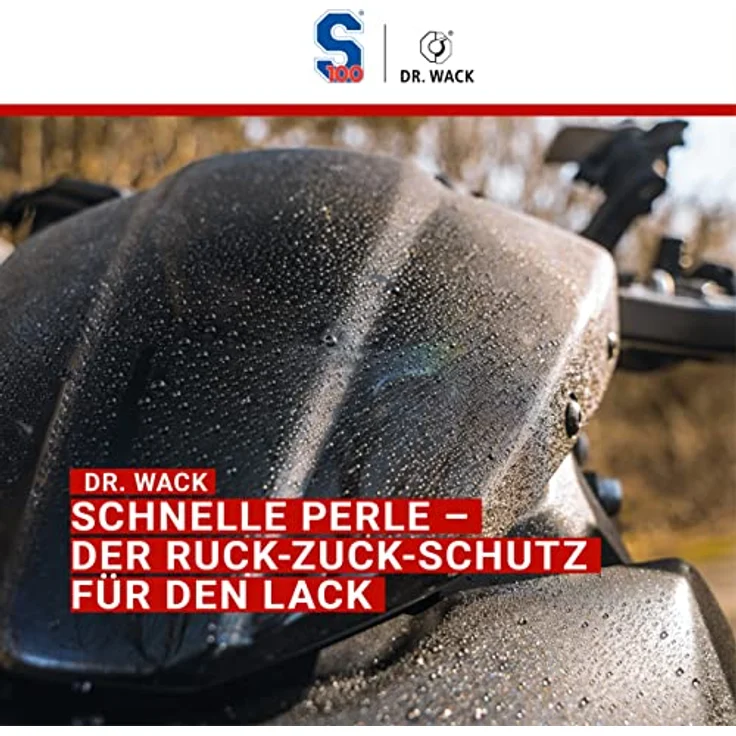 DR WACK Dr. Wack S100 Motorrad Schnellwachs, 500 ml, Hydrophobie-Formel für schnellen Lackschutz und spiegelnden Glanz – Bild 2