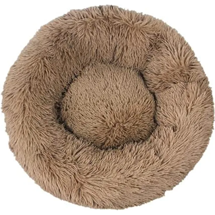Hundekorb / Katzenbett, Hundekissen, Katzenbett, weiches Kissen, Anti-Stress-Kissen, Traumfänger, rundes Kissen, Durchmesser 100 cm, Braun