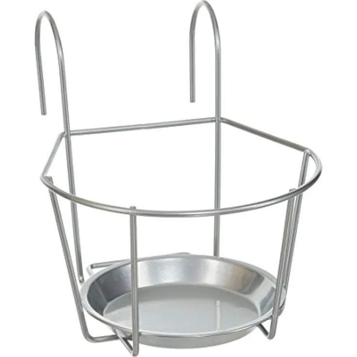 Dehner Blumentopfhalter Banbury, ca. 21 x 24 x 22 cm, Metall, silber