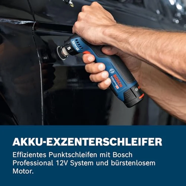 Bosch GEX 12V-32, Exzenterschleifer für effizientes Punktschleifen, bürstenloser Motor, 0,44 kg – Bild 3