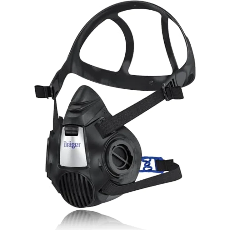 Dräger X-plore 3500 Halbmaske , Gr. L , Mehrweg Atemschutz-Maske für den Einsatz mit wechselbaren Bajonettfiltern – Bild 2
