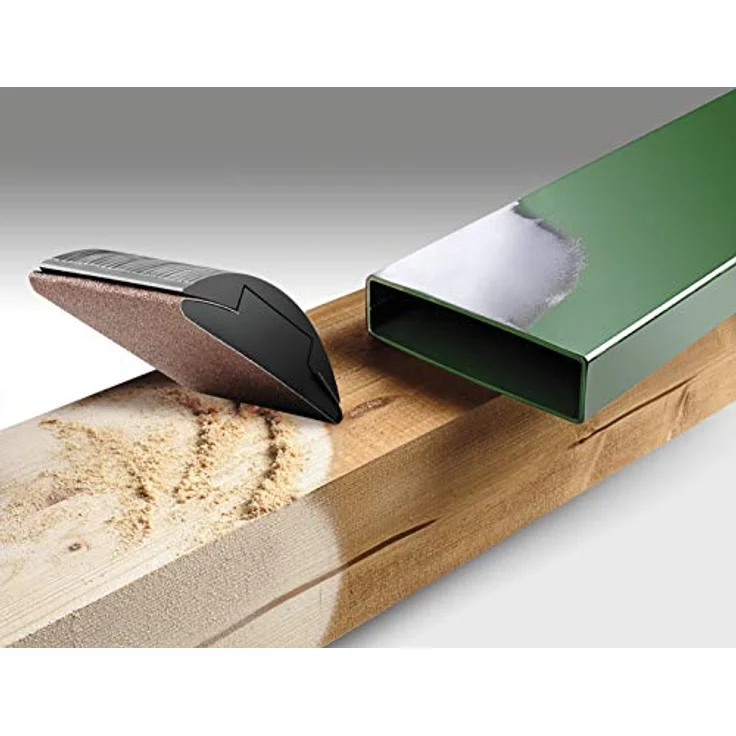 kwb 810418 Schleif-Papier Schleif-Bogen Korund für Holz, Metal, Farbe, Lack und Spachtel, 230 x 280 mm, verschweißt 5 Stk. Korn K-180, Made in Europe – Bild 3