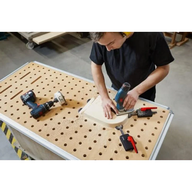 Bessey Schraubzwinge Aktionsset mit Spannwerkzeugen, zum Arbeiten auf dem Tisch, 20 mm, blau – Bild 3