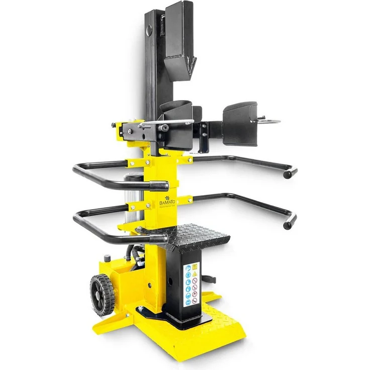BAMATO Holzspalter HO-8PRO mit Elektroantrieb, 8 t Spaltkraft, schwenkbarer Spalttisch, 2 Arbeitshöhen – Bild 1