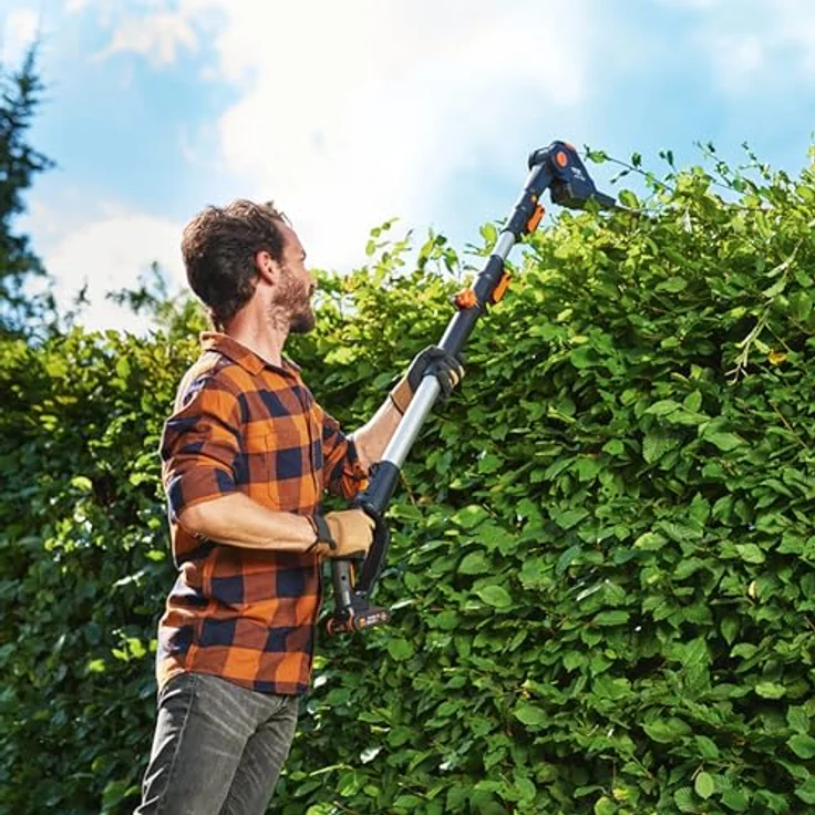 WORX 20V Akku Teleskop-Heckenschere WG252E.9-Ohne Akku & Ladegerät, schwarz – Bild 5