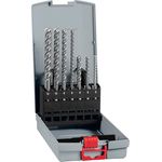 Bosch 7x PRO SDS plus-5X Hammerbohrer-Set, für Beton und Sandsteine, Ø 5-12 mm, langlebige Bohrer für Bohrhammer