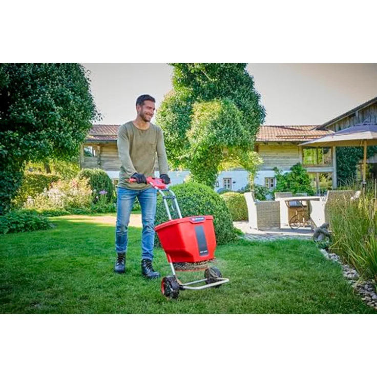Einhell Akku-Streuwagen GE-SR 18/22 Li-Solo Power X-Change (18 V, 22 L, max. 6 m Streubreite, 6-stufige Streugeschwindigkeit, 6-stufige Streumengenregulierung, ohne Akku) – Bild 4