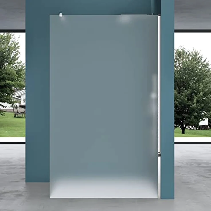Mai & Mai Duschwand Bremen2VS, Duschabtrennung 100x200cm aus 10mm ESG-Sicherheitsglas mit NANO-Beschichtung und rechteckigem Stabilisator BRAM2 – Bild 2