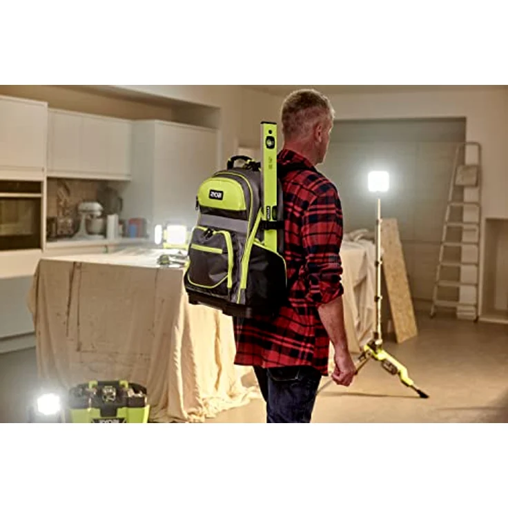 Ryobi Werkzeug-Rucksack, 20 kg belastbar, Stabil und Wasserfest, Werkzeugtasc... - RYOBI – Bild 5