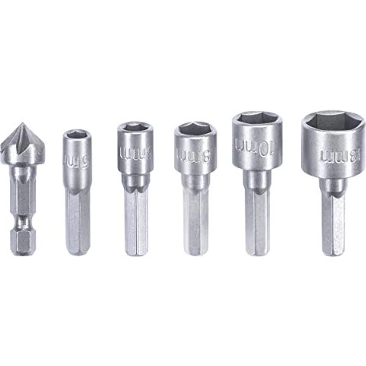 kwb 108910 L 39-teilige Bohrer-Box m. Sechkant-Schaft, 8 x HSS Metallbohrer und Bits PH, PZ u. Torx im Set inkl. Senker, Bithalter u. Steckschlüsselbits – Bild 10