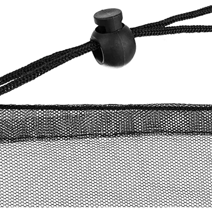 MALATEC Moskitonetz Insektenschutz für Regenschirm, Schwarz, 300 x 260 cm, Spar-Set, 1 St. – Bild 7