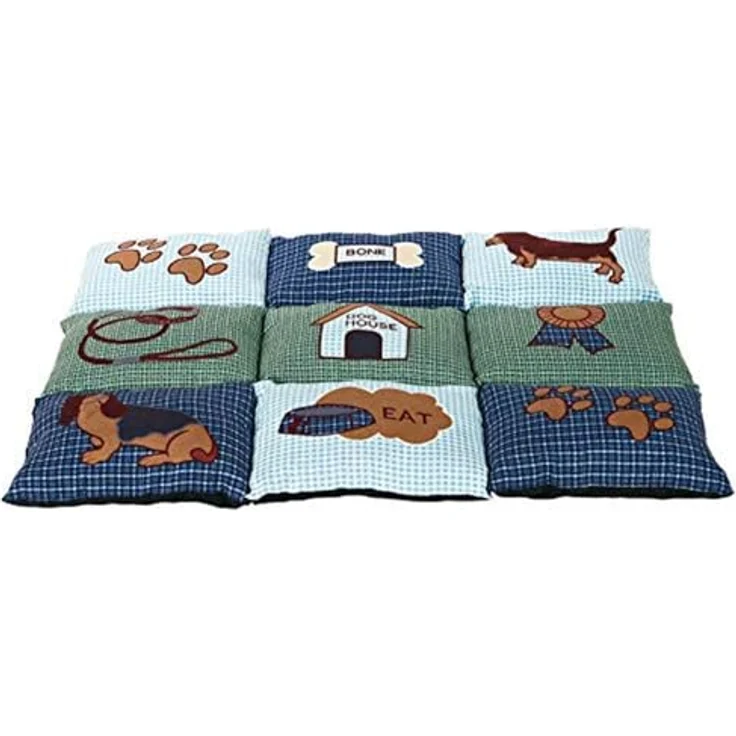 Trixie Decke Patchwork 80x55 cm blau-grün – Bild 2