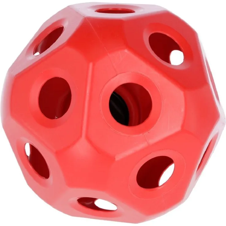 Kerbl Tier-Beschäftigungsspielzeug HeuBoy rot Futterspielball Spielball 70 cm mit 19 Fressöffnungen - Kerbl 3210386