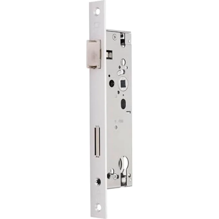 SOTECH BKS Rohrrahmen-Einsteckschloss B1314, Profilzylinder, Dornmaß 35 mm, Stulp 24 mm, Links-Rechts verwendbar, Entfernung 92 mm, Lochung Vierkant 8 mm für Rohrrahmentüren - Preisvergleich – Bild 1