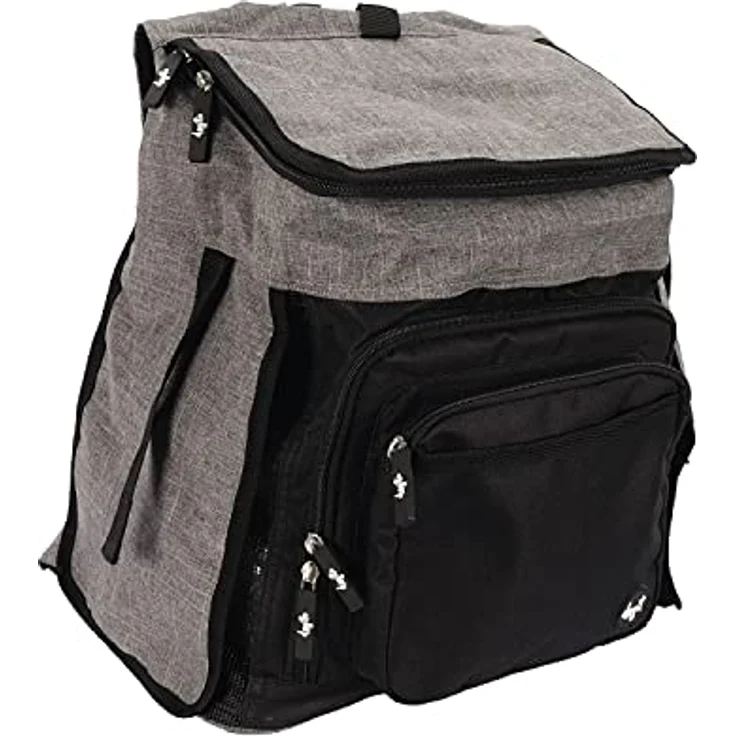 Dogit Explorer Rucksack für Hunde, grau, mit Reißverschluss und optimaler Belüftung, abnehmbarer Polstereinsatz, für kleine Hunde und Katzen – Bild 2