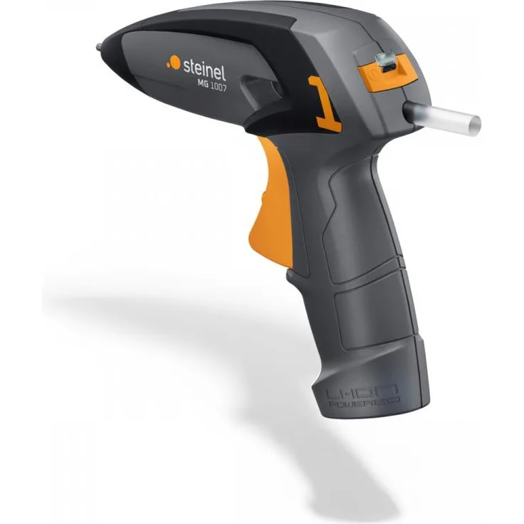 Akku-Heißklebepistole MobileGlue 1007 anthrazit, 3g/min, inkl. 3x 7mm Klebesticks Cristal und USB-Ladekabel