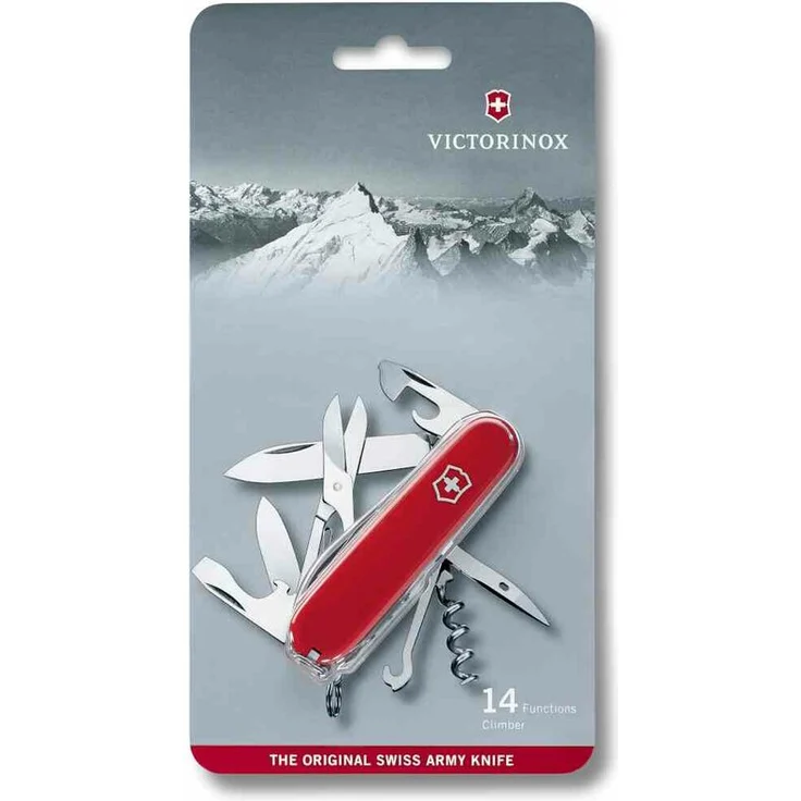 VICTORINOX Offiziersmesser ''Climber'' 91 mm 14 Funktionen rot – Bild 2