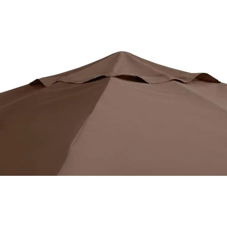 Outsunny Pavillon-Ersatzdach 298x295 cm Kaffee, wasser- und UV-beständig, mit 8 Wasserablasslöchern – Bild 9