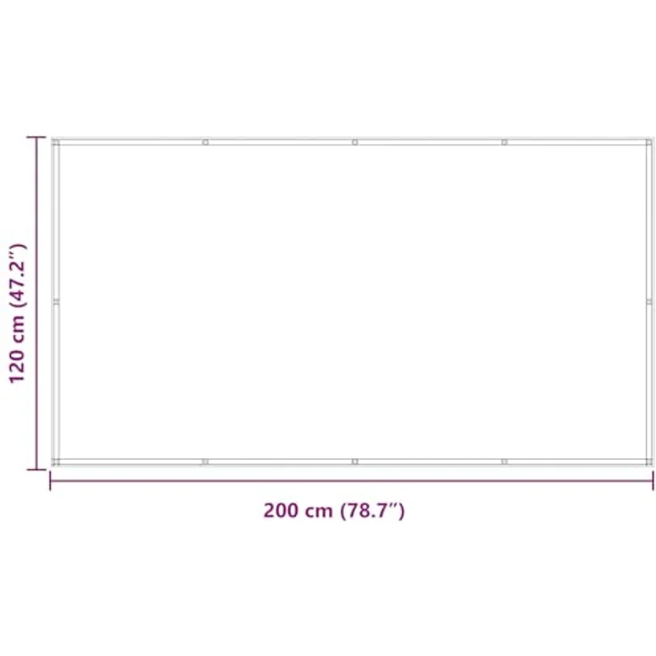 vidaXL Balkonsichtschutz Gelb und Weiß, 120 x 200 cm, UV-beständig und wasserfest, moderner gestreifter Schirm für Außenbereiche – Bild 3