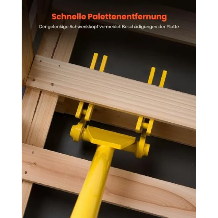 VEVOR Brecheisen 113 cm, Brechstange mit 907 kg Belastbarkeit, Hebelstange für Terrassendielen und Trockenbauwände – Bild 2
