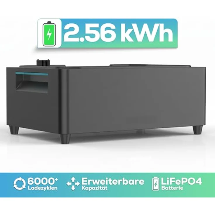 Sunniva MARSTEK Jupiter C + Plus Erweiterungsakku 2,56 kWh LiFePO4 Solarspeicher für PV Systeme, IP65, 6000 Zyklen, WIFI & Bluetooth – Bild 2