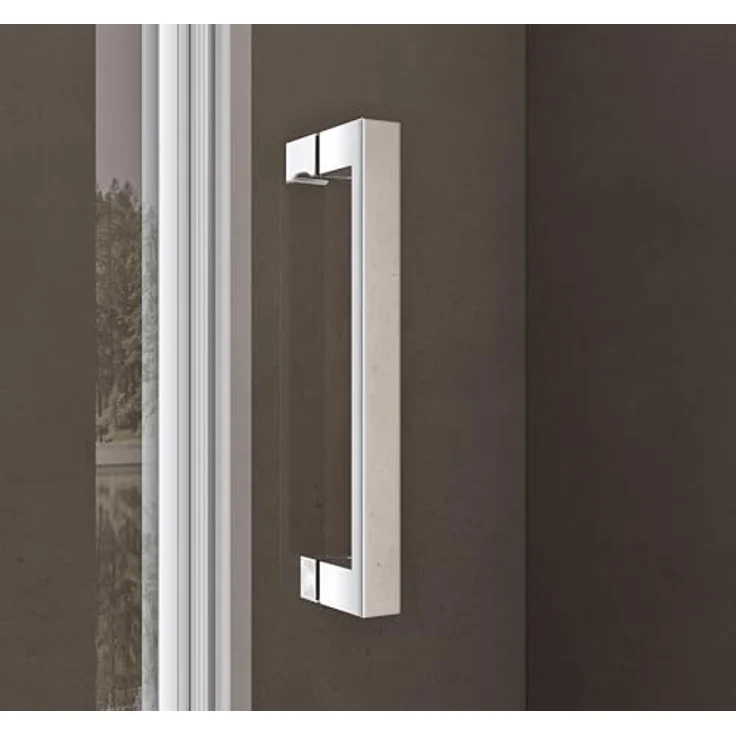 doporro Ravenna36-Plus Eck-Duschkabine 80x100x195cm mit 8mm ESG-Sicherheitsglas und beidseitiger NANO-Beschichtung, Klarglas – Bild 3