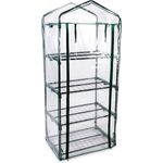 Kinzo Gewächshaus 4 Etagen Gewächshaus, Garten, Gewächshaus - Mobiles Gewächshaus mit 4 Etagen, wasserdicht, grün