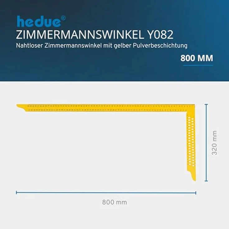 Hedue Zimmermannswinkel 800mm mit Anreissl. - Preisvergleich – Bild 2