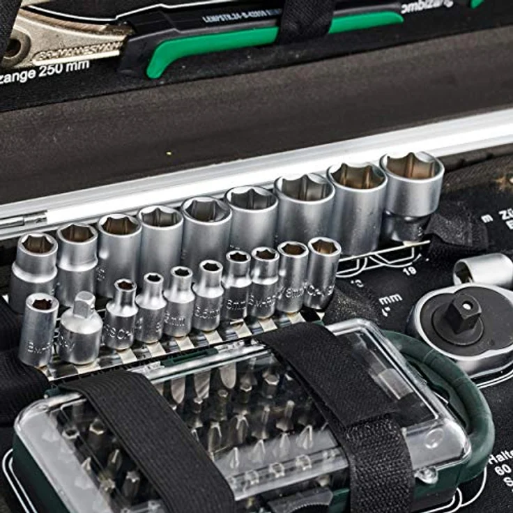 Brüder Mannesmann 124-tlg. Werkzeugsatz im Alukoffer, M29072 – Bild 3