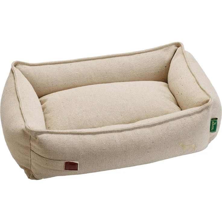 Hunter Tierbedarf Tierbett Recycling Hundesofa Belluno creme - Nachhaltiges Hundesofa mit recycelten Materialien, rutschhemmende Unterseite, waschbar bei 30 °C