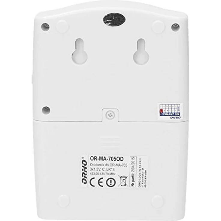ORNO MA-705 Drahtlose Bewegungsmelder mit Alarm, Reichtweite 120m, IP44 Wasserdicht || 1 Bewegungsmelder inklusive – Bild 4