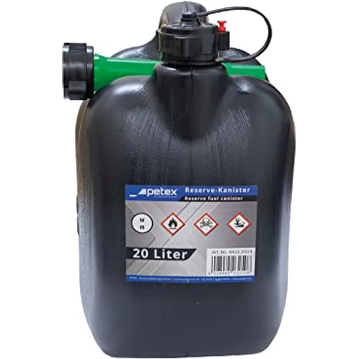 PETEX 44312004 Reserve-Kraftstoff Kanister, schwarz, 20 Liter