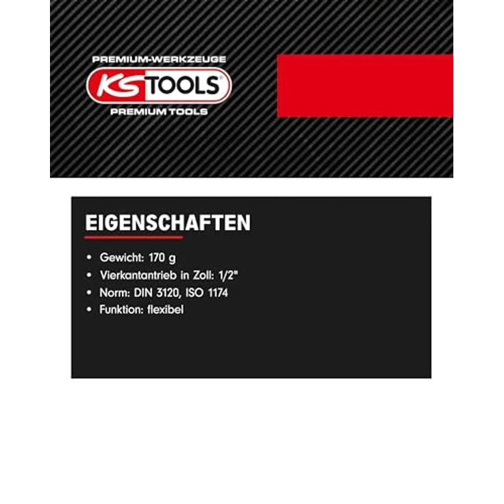 KS Tools 1/2" Drehmomentschlüssel mit Drehwinkelmessscheibe und Magnetarm, flexibler Arm von 0°-360° – Bild 3