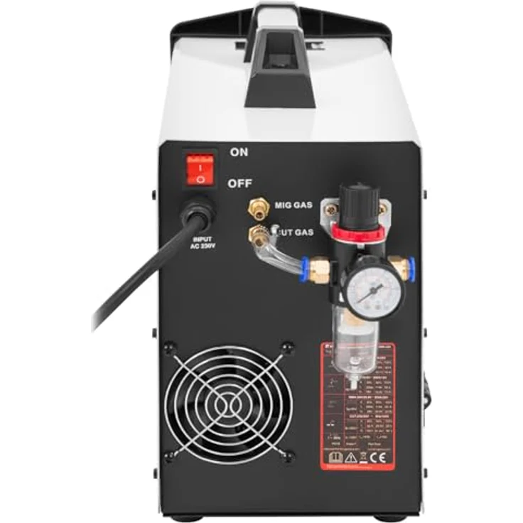 Welbach Elektroschweißgerät TRON TX200, 4-in-1 Kombi-Schweißgerät MIG/MAG WIG Liftarc MMA 200A CUT 50A, mit digitalem Display – Bild 5