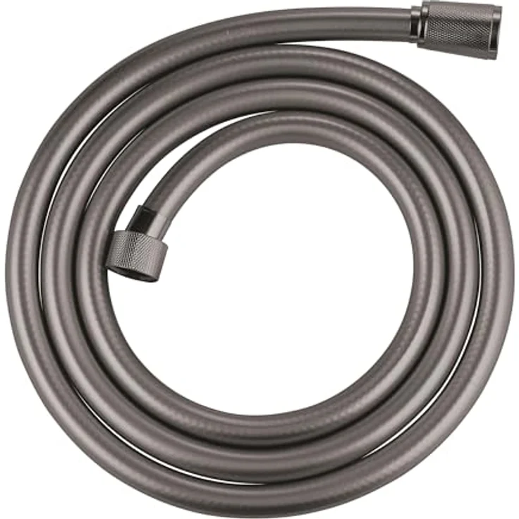 Grohe Silverflex, knickfester Duschschlauch, anthrazit, 1,75m (druckbeständig, TwistStop Funktion, hard graphite) – Bild 1