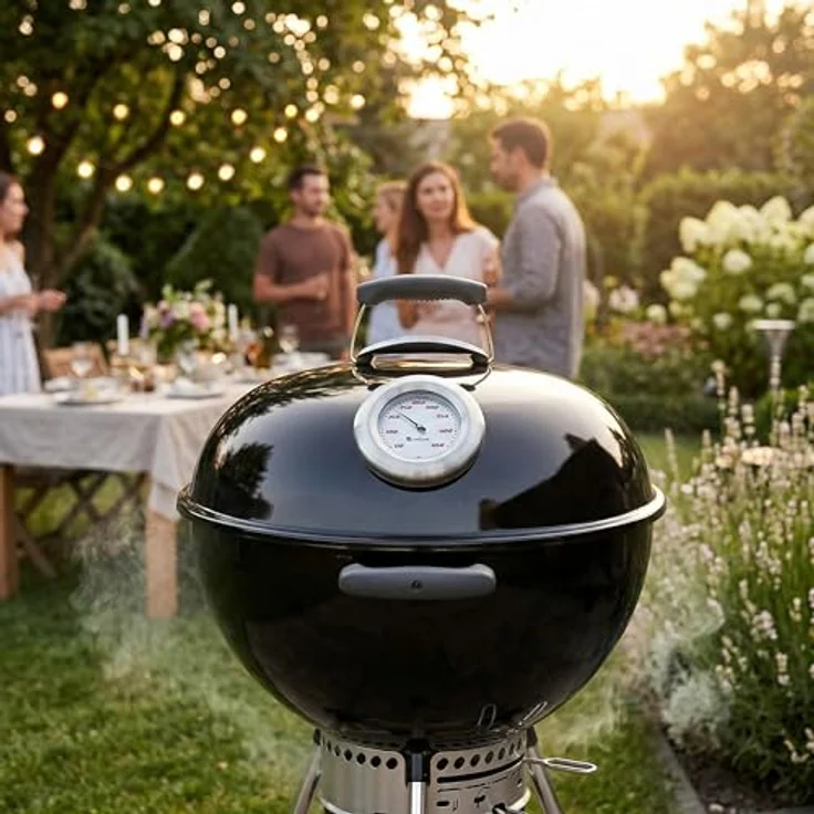 Lantelme Grillthermometer 450°C, Edelstahl Grilldeckelthermometer mit Temperaturanzeige von 50 bis 450 Grad, 2-tlg. – Bild 10