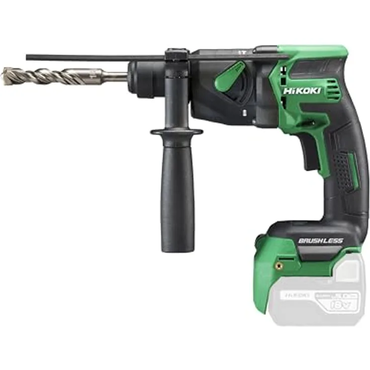 HiKOKI Akku Bohrhammer DH18DPB, 18V mit Brushless Motor, RFC-Funktion, Auto-Stopp, 2 Betriebsarten, ohne Akku und Ladegerät