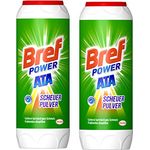 Bref Power ATA Scheuerpulver, 2 x 500g, gegen hartnäckige Verschmutzungen und Kalkablagerungen