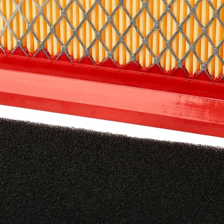 vhbw Luftfilter Set orange, schwarz passend für Rasenmäher Fleurelle BM 45 OHV – Bild 8