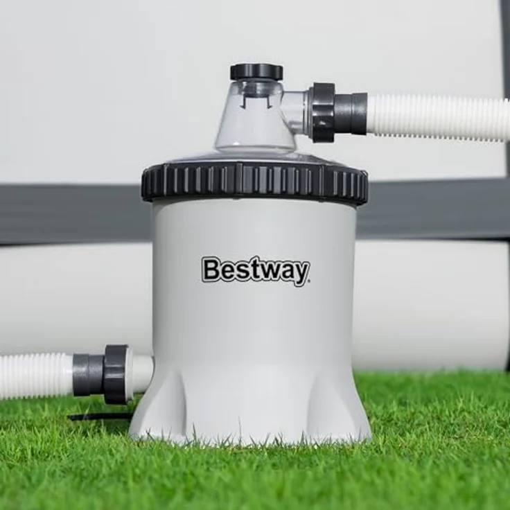 Bestway Filterpumpe 58386, Poolfilterpumpe mit 3028 l/h Leistung, für Becken 1100-17400 l, Kartuschenfilter Typ II – Bild 9