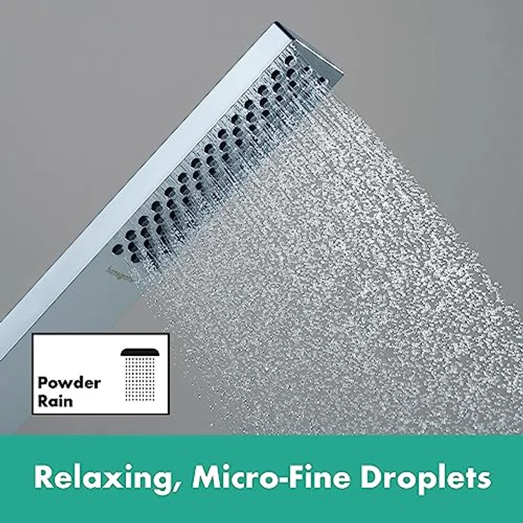 hansgrohe Duschbrause Pulsify E Stabhandbrause 100, EcoSmart+ wassersparend, PowderRain, 1 Strahlart, 24321 – Bild 4