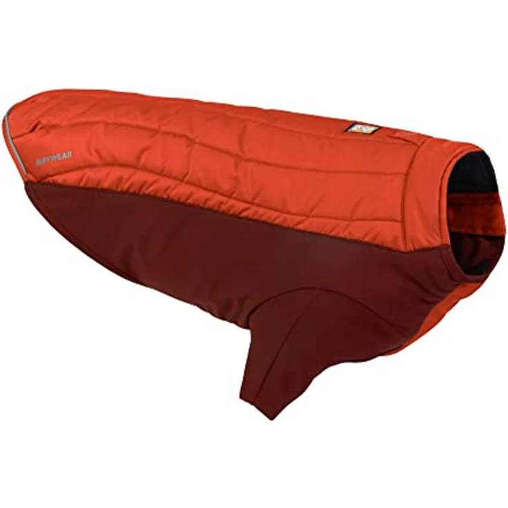 RUFFWEAR Powder Hound Isolierte Hundejacke, Wetter- und wasserabweisend, kaltes Wetter, Hundemantel mit Fleecefutter, Premium Wintermantel Schneeanzug für Hunde, Persimmon Orange – Small – Bild 1