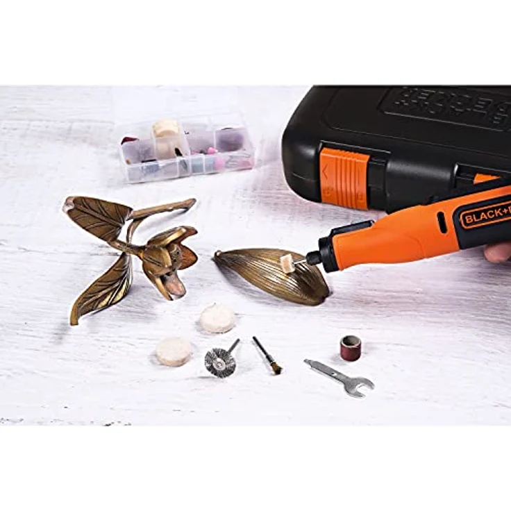 BLACK+DECKER Multifunktions-Werkzeug BCRT8IK-XJ, 7,2Volt, orange-schwarz – Bild 6