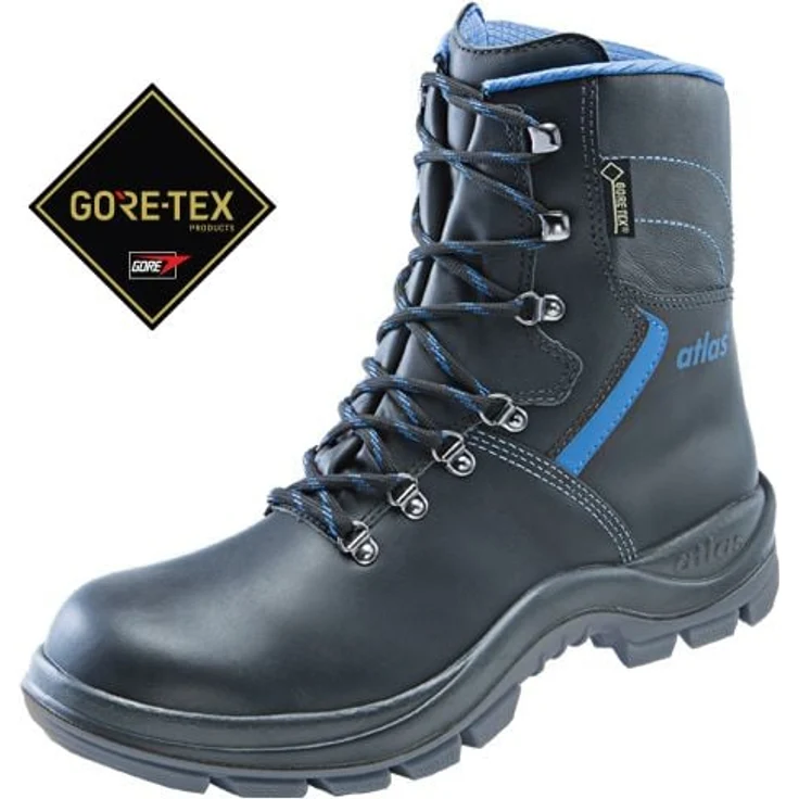 ATLAS GTX 920 GORE-TEX S3 Sicherheitsschuhe, wasserdicht mit metallfreier Durchtritthemmung, schwarz