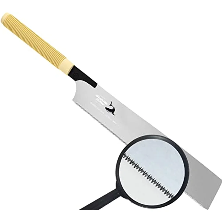 FAMEX 5535 Profi Japansäge Kataba, 265mm Japanische Zugsäge mit Rattangriff, hochqualitatives Karbonstahl-Sägeblatt, extrem dünnwandig und ergonomisch – Bild 5