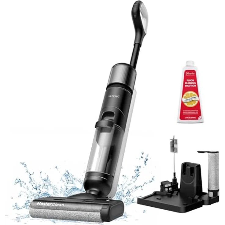 Ultenic AC1 Elite Nass-Trockensauger, Akku Staubsauger beutellos, Nasssauger mit Selbstreinigung, Lange Laufzeit, intelligente Unordnungserkennung, Wet-Dry Vacuum Cleaner Waschsauger für Hartböden – Bild 1