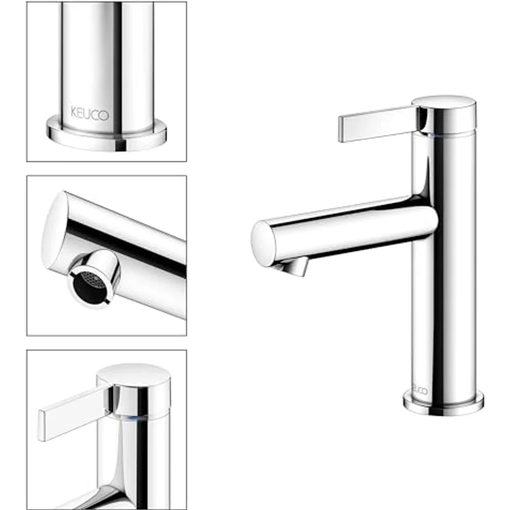 OTTO Keuco IXMO Pure 100 Waschtischarmatur, Einlochmontage, 94 mm Auslaufhöhe, gemischte Wasserkartusche, geräuschgeprüft – Bild 7