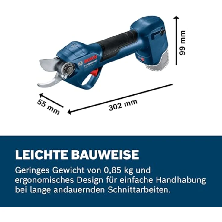 Bosch Professional Akku-Astschere »GGP 12V-25« Complete Kit, mit 2 x 3.0Ah Lithium-Ionen Akku, Schnittbreite 2,5 cm, Gewicht 0,84 kg – Bild 6