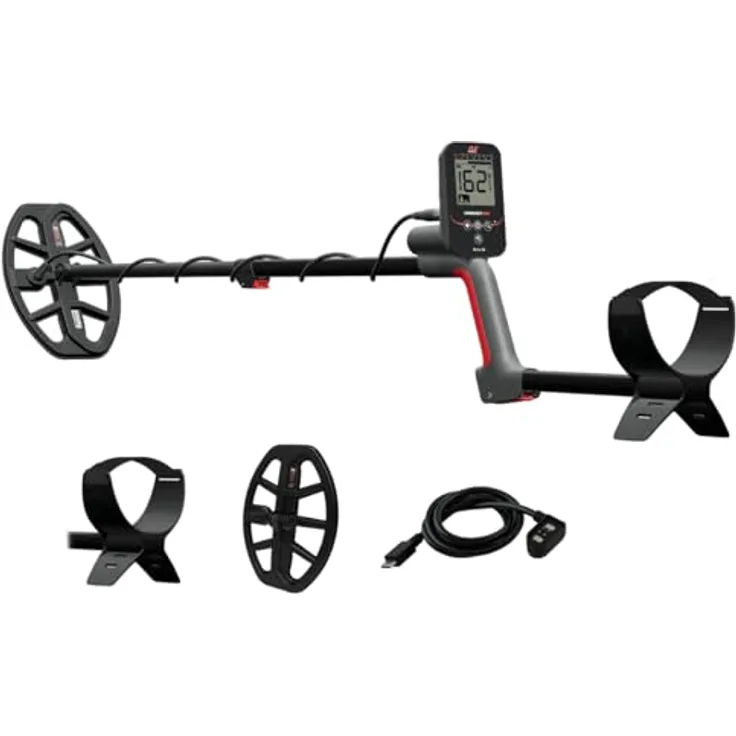 Minelab VANQUISH 360, wasserdichter Metalldetektor mit Multi-IQ-Technologie, 10 Stunden Akkulaufzeit, IP68 bis 5 m, 119 Ziel-IDs