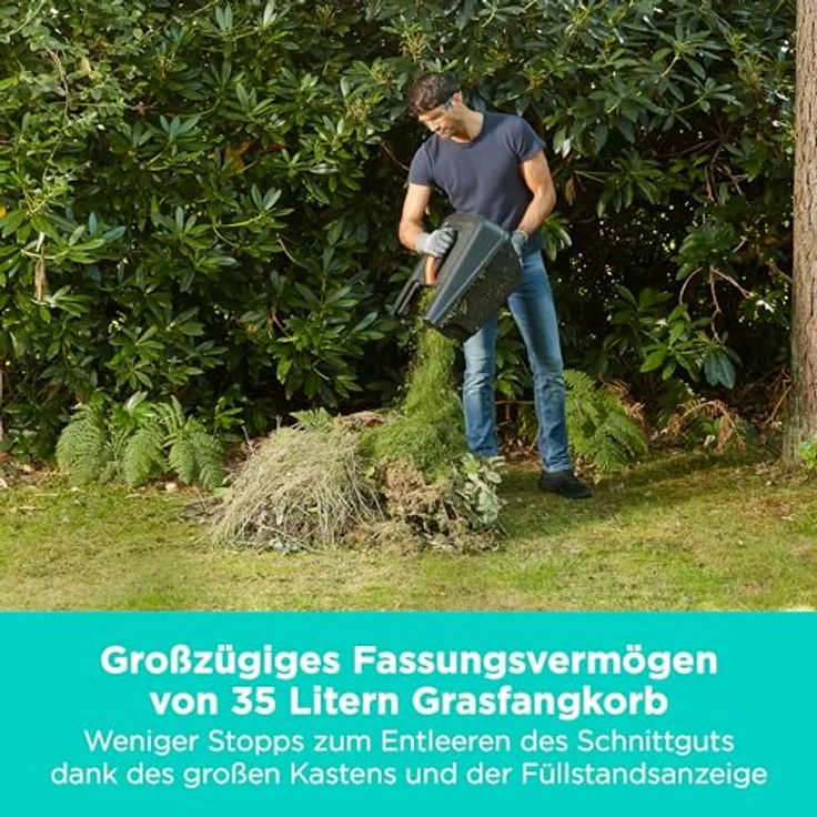 BLACK+DECKER Rasenmäher BEMW351, 32cm, schwarz-orange, 1.000 Watt – Bild 7